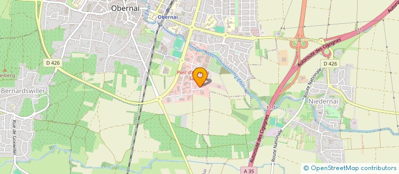 localisation de l'entreprise TOURISME ET VOYAGES SEYFRITZ à OBERNAI