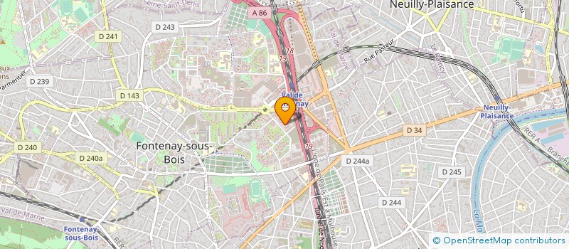 localisation de l'entreprise TOURISME ET VOYAGES VAIRON à FONTENAY-SOUS-BOIS