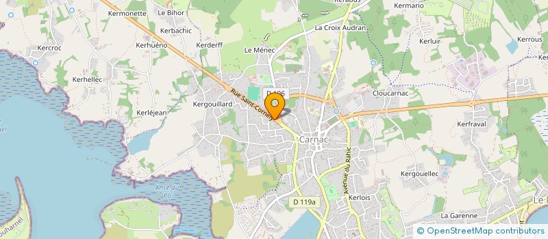 localisation de l'entreprise TOURISME LITTORAL EUROPEEN  CARNAC