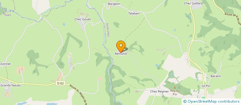 localisation de l'entreprise TOURISME PLEINE NATURE EN MONTAGNE BOURBONNAISE  NIZEROLLES