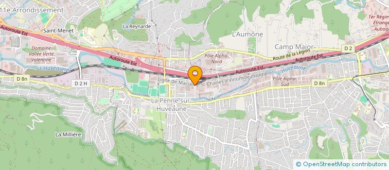 localisation de l'entreprise TOURISME SERVICES MEDITERRANEE  LA PENNE SUR HUVEAUNE