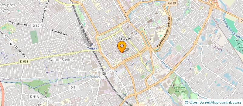 localisation de l'entreprise TOURISME SOCIAL DE CHAMPAGNE à TROYES