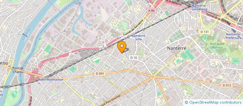 localisation de l'entreprise TOURISME TRAVAIL ASS LOCALE TT  NANTERRE