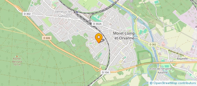 localisation de l'entreprise TOURISTES BASEBALL CLUB MORET S- LOING à MORET-LOING-ET-ORVANNE
