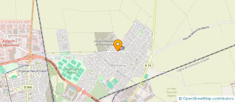 localisation de l'entreprise TOURIZET  BETHENY