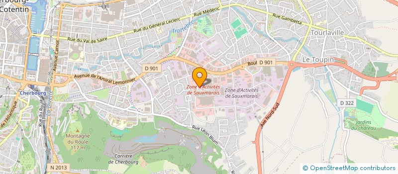 localisation de l'entreprise TOURLAVILLE COIFFURE  CHERBOURG-EN-COTENTIN