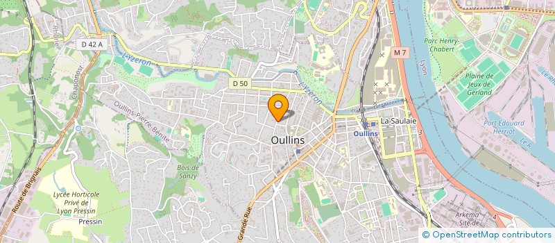 localisation de l'entreprise TOURLOBERTHE IMMO  OULLINS-PIERRE-BENITE