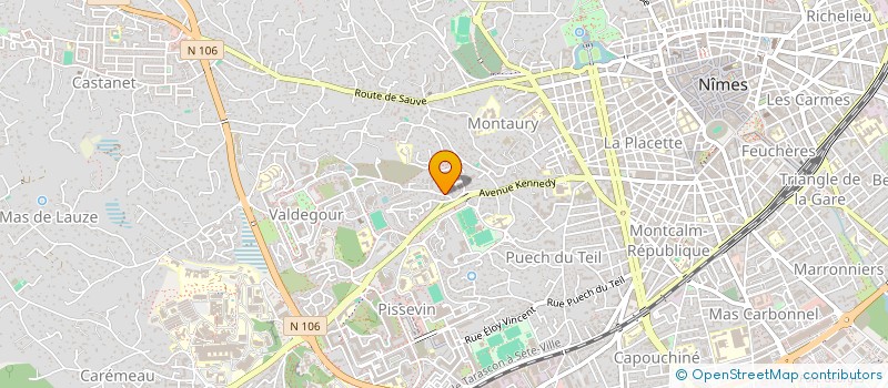 localisation de l'entreprise TOURMALIVRE à NIMES