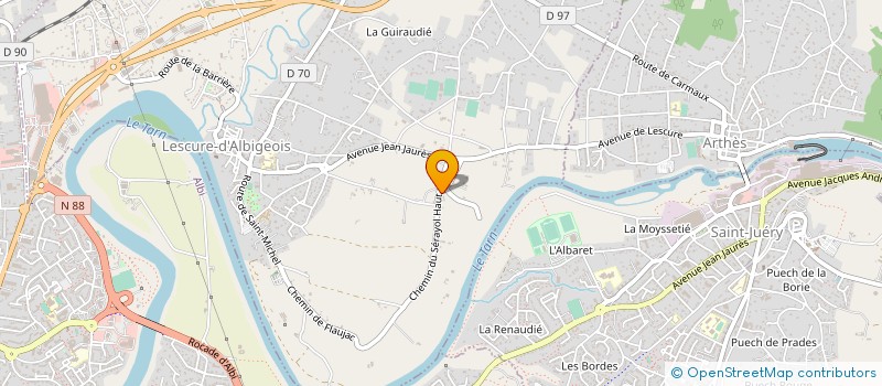 localisation de l'entreprise TOURMEN MACHINES OUTILS  LESCURE-D'ALBIGEOIS