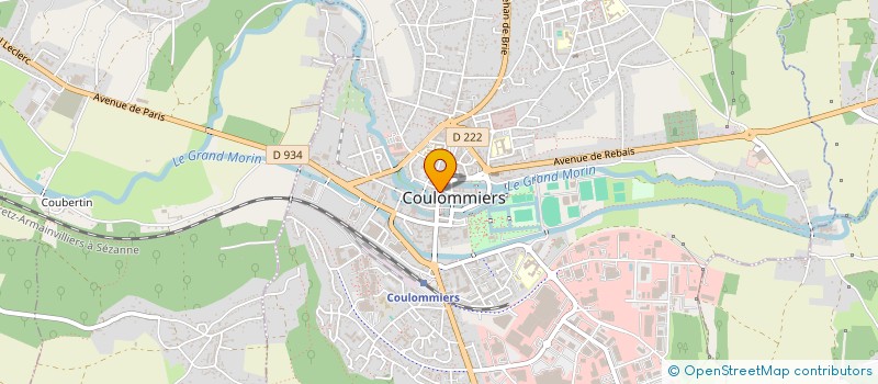 localisation de l'entreprise TOURNADRE ET HUGUET à COULOMMIERS
