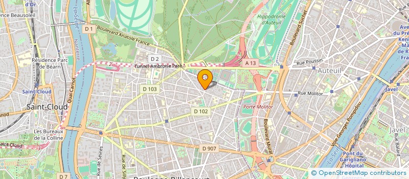 localisation de l'entreprise TOURNADRE GEORG à BOULOGNE-BILLANCOURT