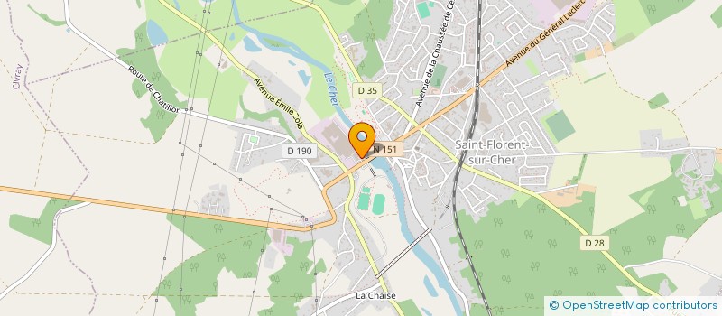 localisation de l'entreprise TOURNADRE SARL à SAINT-FLORENT-SUR-CHER