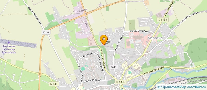 localisation de l'entreprise TOURNAFOND ET CIE à MENNEVAL
