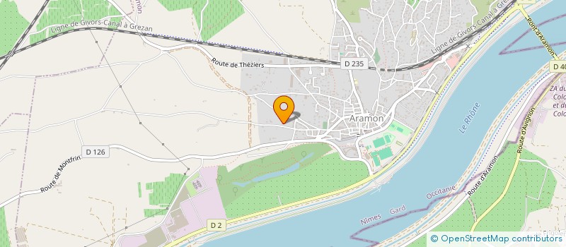 localisation de l'entreprise TOURNAIRE-GENTY  ARAMON