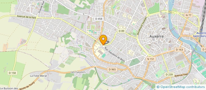 localisation de l'entreprise TOURNAR CIE à AUXERRE