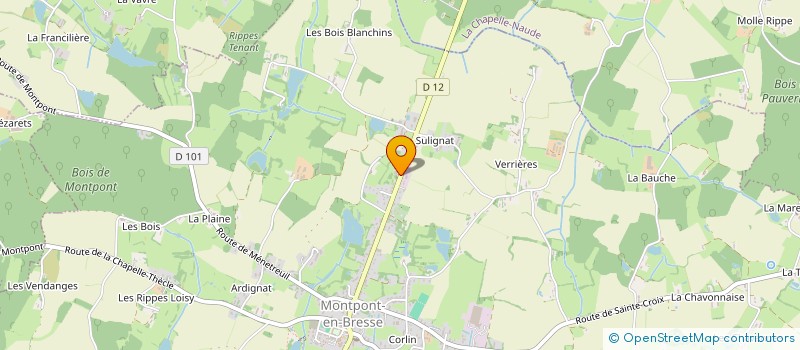 localisation de l'entreprise TOURNAY DISTRIBUTION à MONTPONT-EN-BRESSE