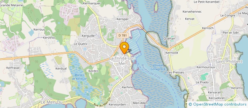 localisation de l'entreprise TOURNE PIERRE  LA TRINITE-SUR-MER