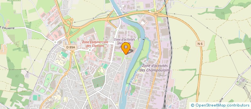 localisation de l'entreprise TOURNEE GENERALE à AUXERRE