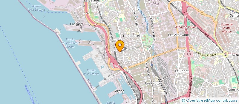 localisation de l'entreprise TOURNEES INTERNATIONALES DE ROCK  MARSEILLE
