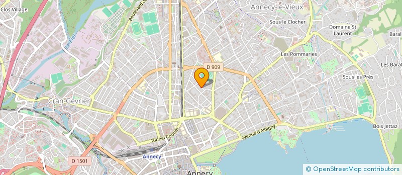 localisation de l'entreprise TOURNEREVE ASSOCIATION MUSICIENS AMATEURS ORGUE BARBARIE à ANNECY