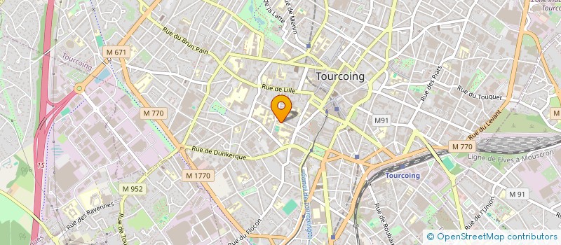 localisation de l'entreprise TOURNESOL  TOURCOING