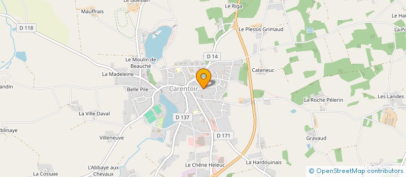 localisation de l'entreprise TOURNESOL à CARENTOIR