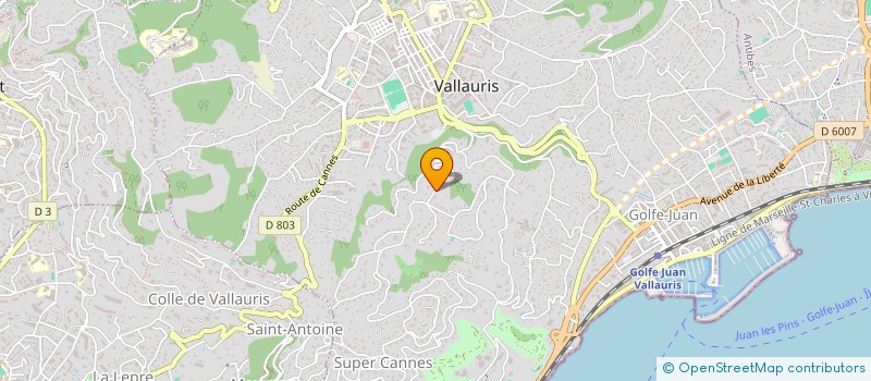 localisation de l'entreprise TOURNESOL à VALLAURIS