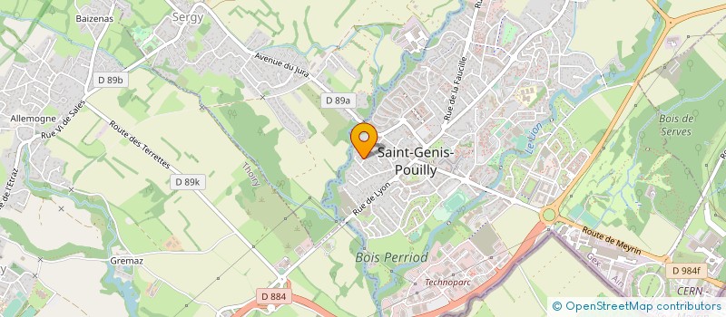 localisation de l'entreprise TOURNESOL à SAINT-GENIS-POUILLY