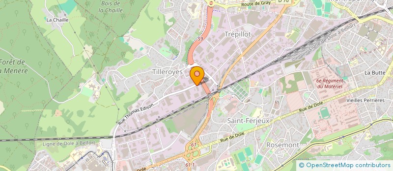 localisation de l'entreprise TOURNESOL à BESANCON