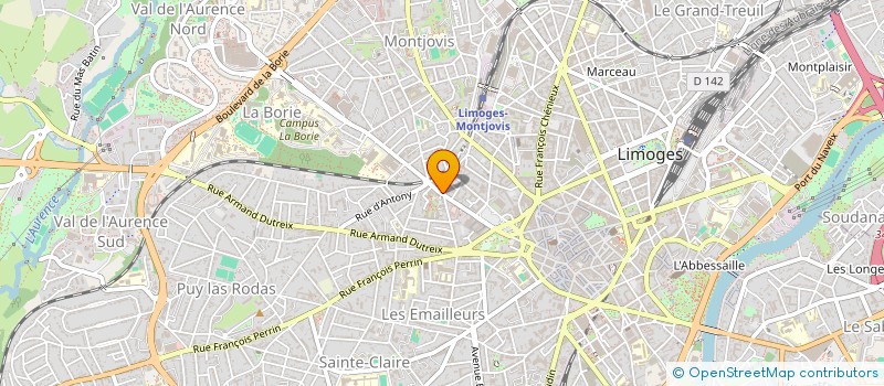 localisation de l'entreprise TOURNESOL à LIMOGES