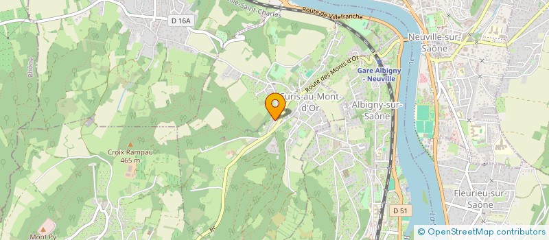 localisation de l'entreprise TOURNESOL  CURIS-AU-MONT-D'OR