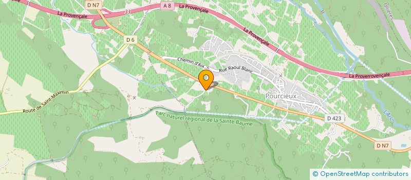 localisation de l'entreprise TOURNESOL  POURCIEUX