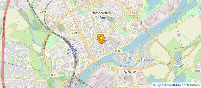 localisation de l'entreprise TOURNESOL E.N.R. à CHALON-SUR-SAONE