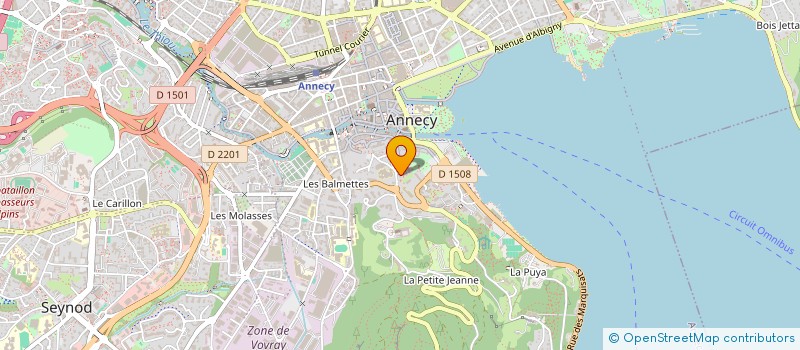 localisation de l'entreprise TOURNETTE HOLDINGS à ANNECY