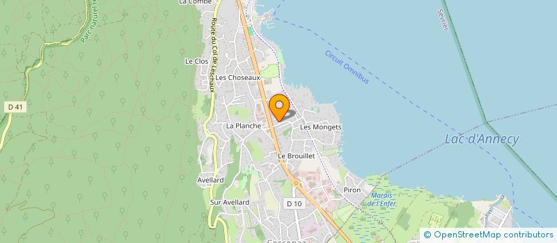 localisation de l'entreprise TOURNETTE MANAGEMENT à ANNECY