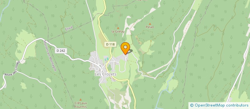 localisation de l'entreprise TOURNIER MAURICE ET SIMON  LES CROZETS