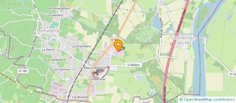 localisation de l'entreprise TOURNIER SERVICES à ROMANECHE-THORINS