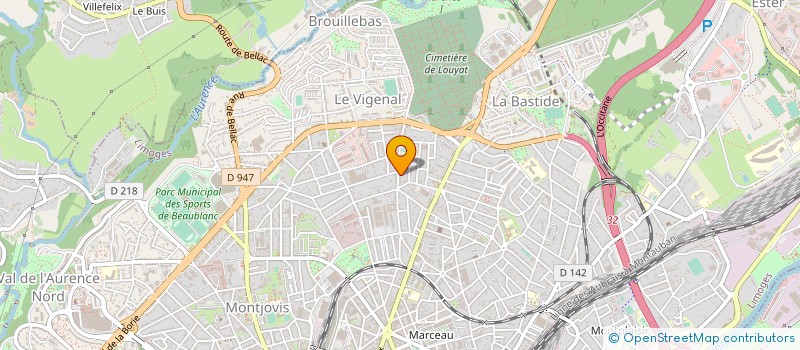 localisation de l'entreprise TOURNIEROUX COP LOUYAT 90 à LIMOGES