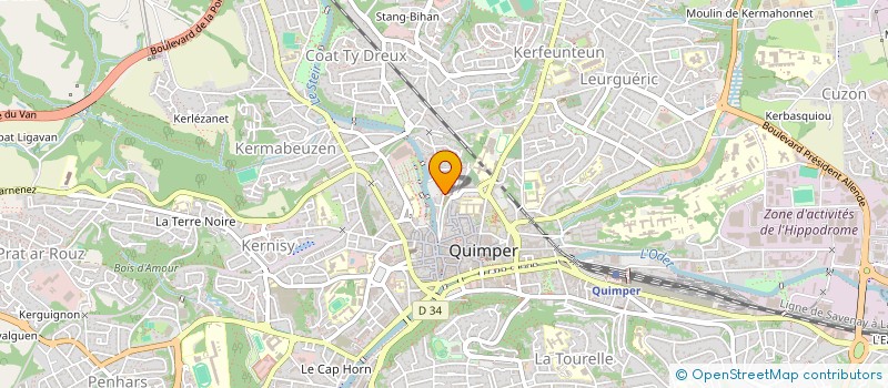 localisation de l'entreprise TOURNOI INTER SCOLAIRE à QUIMPER