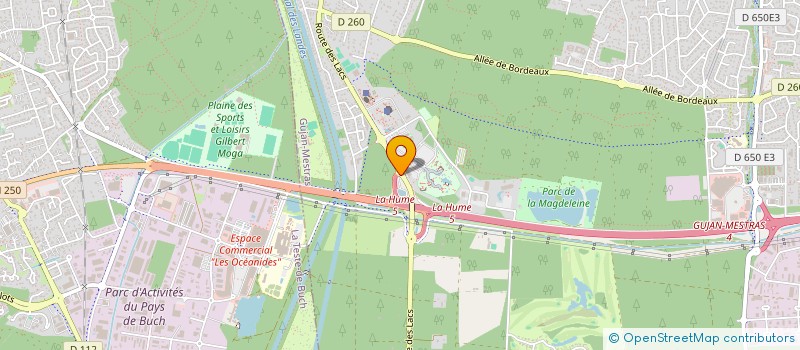 localisation de l'entreprise TOURNOIS ET CHEVALIERS DU PAYS DE BUCH  GUJAN-MESTRAS