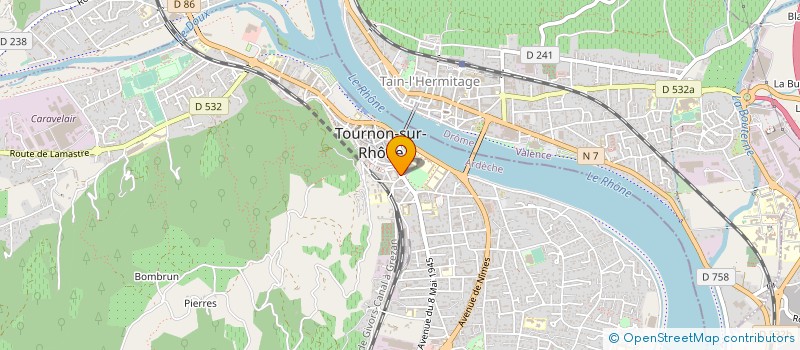 localisation de l'entreprise TOURNON COIFF à TOURNON-SUR-RHONE