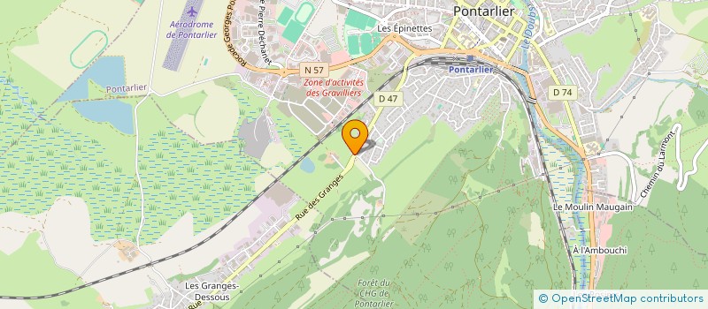 localisation de l'entreprise TOURNOUX MICHEL  PONTARLIER