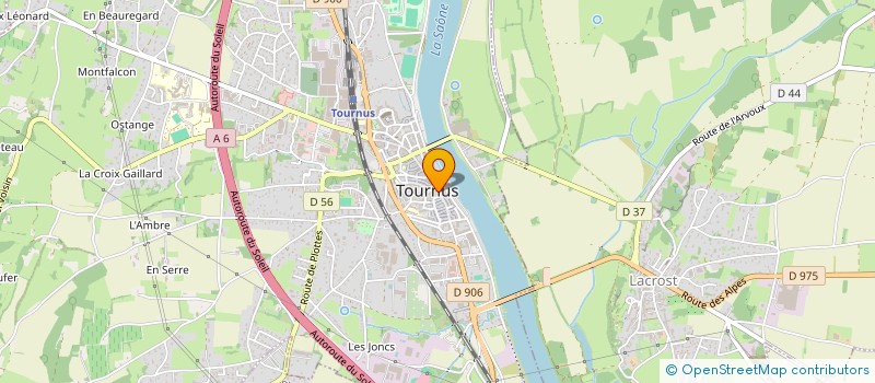 localisation de l'entreprise TOURNUS AUDITION à TOURNUS