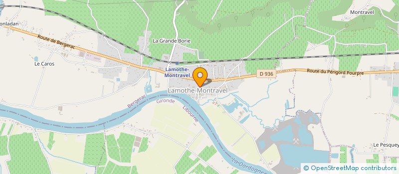 localisation de l'entreprise TOURNY 17  LAMOTHE-MONTRAVEL