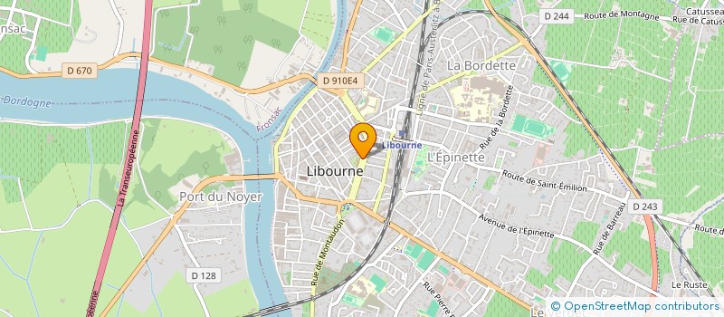 localisation de l'entreprise TOURNY 73  LIBOURNE