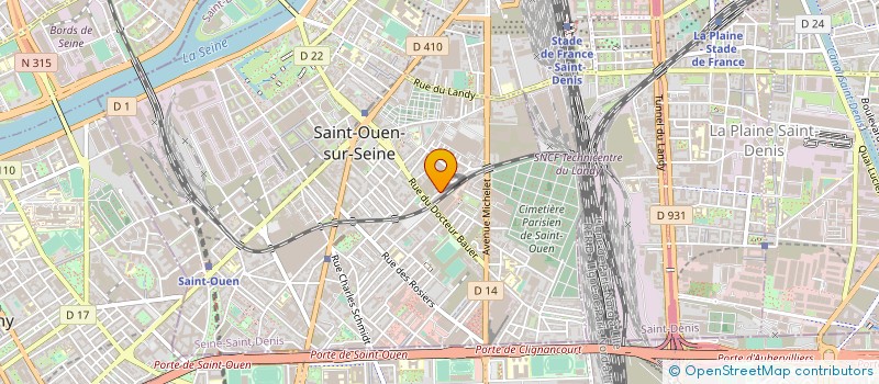 localisation de l'entreprise TOURNY IMMO à SAINT-OUEN-SUR-SEINE