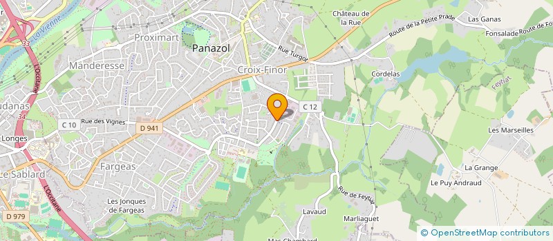 localisation de l'entreprise TOURON FILS à PANAZOL