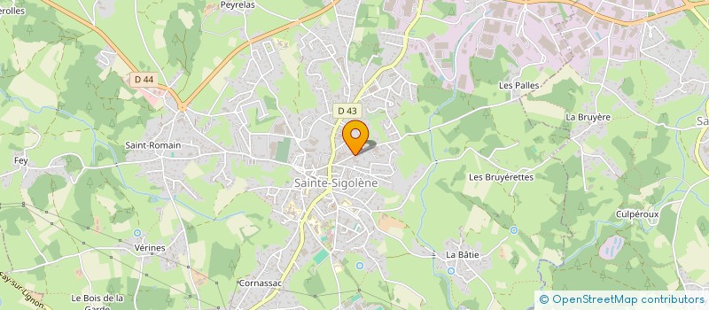 localisation de l'entreprise TOURON MARCEL ET JEAN à SAINTE-SIGOLENE