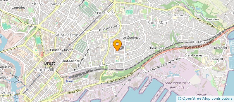 localisation de l'entreprise TOUROT  BREST