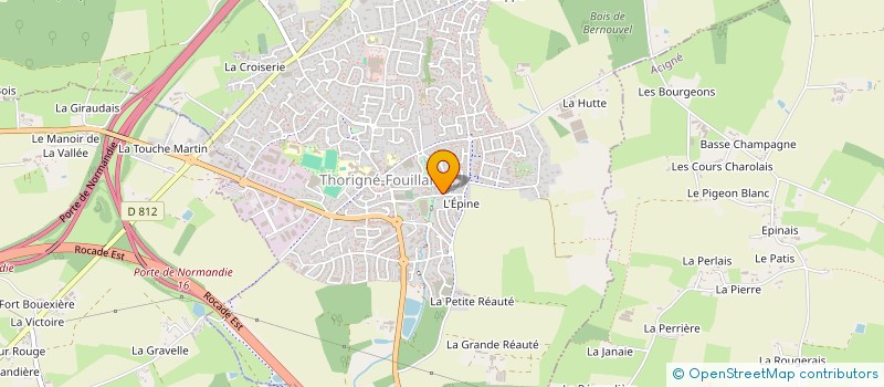 localisation de l'entreprise TOUROULOU  THORIGNE FOUILLARD